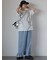ライン柄Tシャツ