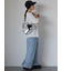 ライン柄Tシャツ