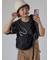 ライン柄Tシャツ