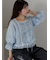 ◎スクエアレースブラウス