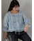 ◎スクエアレースブラウス