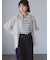 配色ステッチクロスウエストパンツ
