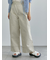 配色ステッチクロスウエストパンツ