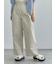 配色ステッチクロスウエストパンツ