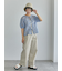 配色ステッチクロスウエストパンツ