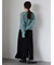 ワンポイント刺繍リブカーディガン