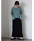 ワンポイント刺繍リブカーディガン