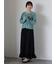 ワンポイント刺繍リブカーディガン