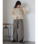 ワンポイント刺繍リブカーディガン