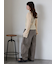 ワンポイント刺繍リブカーディガン