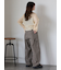 ワンポイント刺繍リブカーディガン