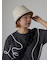 ブリムロゴ刺繍ハット