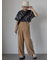 ブリムロゴ刺繍ハット
