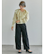 シアーラッフルブラウス