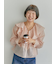 シアーラッフルブラウス