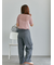透かし柄半袖ニット