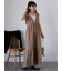 Vネックノースリーブワンピース