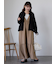 Vネックノースリーブワンピース