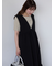 Vネックノースリーブワンピース
