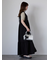 Vネックノースリーブワンピース