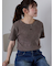 アシッドウォッシュテレコカットソー