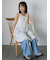 ◎小花柄ミニキャミワンピース