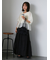 ◎ニットコンビバルーンスリーブブラウス