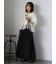 ◎ニットコンビバルーンスリーブブラウス