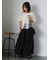 ◎ニットコンビバルーンスリーブブラウス