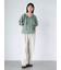 シワ加工ケープカラーブラウス