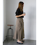 シワ加工ケープカラーブラウス