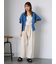 シワ加工ケープカラーブラウス