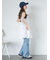 フレアデニムパンツ