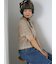 透かし編み襟付きカーディガン