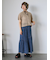 透かし編み襟付きカーディガン