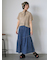 透かし編み襟付きカーディガン