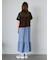 透かし編み襟付きカーディガン