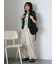 透かし編み襟付きカーディガン