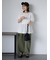 バックリボンペプラムブラウス