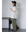 バックリボンペプラムブラウス