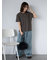 バックレイヤードカットソー