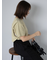 バックレイヤードカットソー