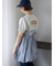 バックレイヤードカットソー