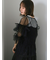 チュールフリルブラウス