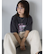 フォトプリントオーバーシルエットTシャツ