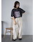 フォトプリントオーバーシルエットTシャツ