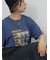 フォトプリントオーバーシルエットTシャツ