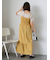 チェックシャーリングキャミワンピース