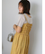 チェックシャーリングキャミワンピース