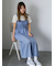 チェックシャーリングキャミワンピース